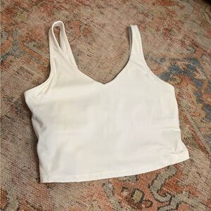 Women's White Work Out Tank